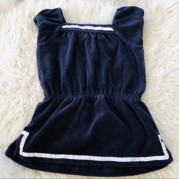 Janie & Jack Nautical Terry Cloth Swim Dress, 2Y - Picture 2 of 4